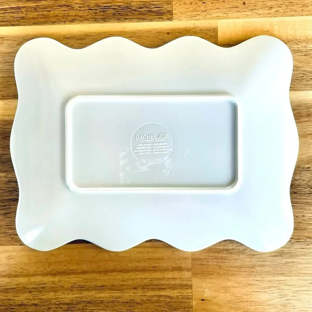 NWT Set of 6 Rachel Zoe Extra Dirty Martinis 100% Melamine Appetizers plates